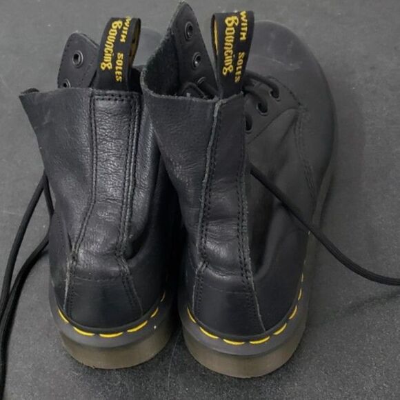 Dr. Martens Black Leather Pascal Combat Boots - Size 8 - Picture 3 of 11
